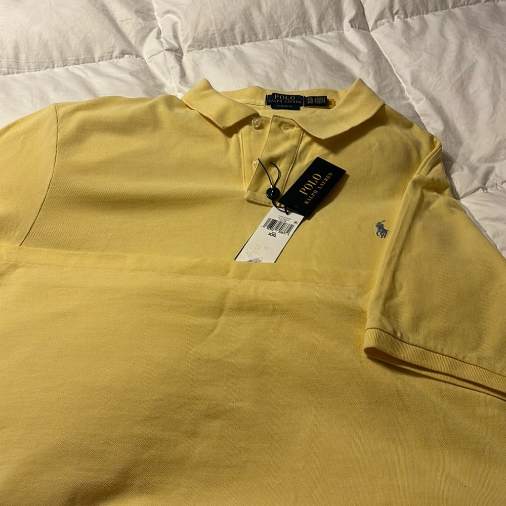 Polo Men’s XXL Yellow short sleeve